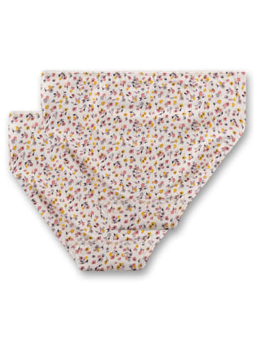 Sanetta 2-delige set: slips wit/meerkleurig