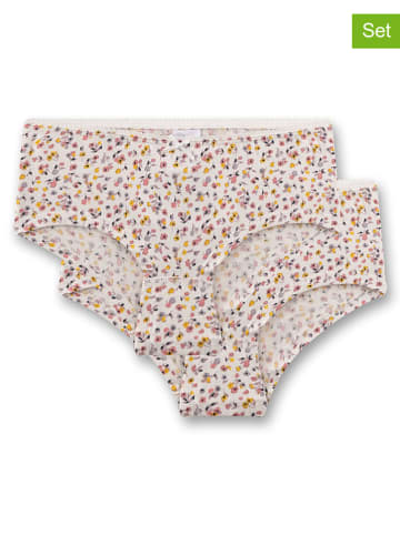 Sanetta 2-delige set: hipsters wit/meerkleurig