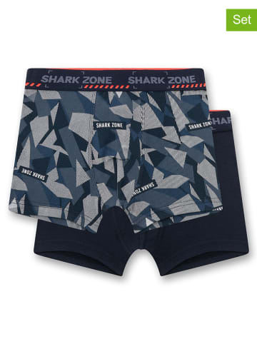 Sanetta 2-delige set: boxershorts grijs/zwart