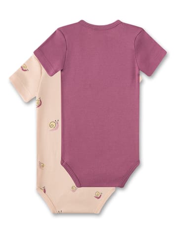 Sanetta 2-delige set: rompers paars/beige