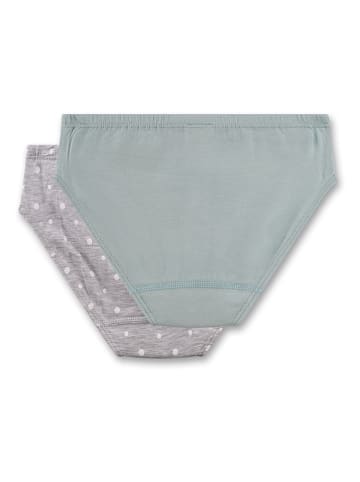 Sanetta 2er-Set: Slips in Grau/ Grün