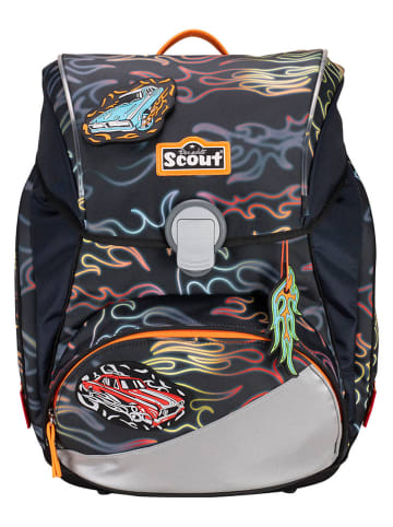 Scout 5-częściowy zestaw szkolny "Alpha Set Safety Light" w kolorze czarnym - 29 x 40 x 24 cm