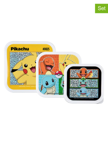 Undercover Śniadaniówki (3 szt.) "Pokémon" w kolorze żółto-czerwono-czarnym