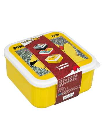 Undercover Śniadaniówki (3 szt.) "Pokémon" w kolorze żółto-czerwono-czarnym