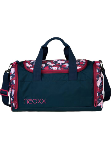 neoxx Sporttasche "Champ" in Dunkelblau/ Bordeaux - (L)41 x (B)22 x (H)20 cm