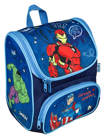 SCOOLI Tornister "Avengers" w kolorze niebieskim ze wzorem - 24 x 22 x 16 cm