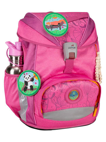 DerDieDas 6tlg. Schulranzen-Set "ErgoFlex ECO Set" in Pink - (B)28 x (H)38 x (T)25 cm