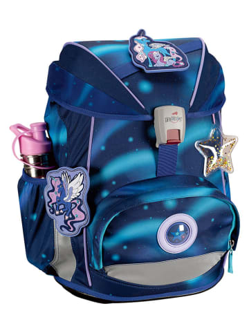 DerDieDas 6tlg. Schulranzen-Set "ErgoFlex Set" in Dunkelblau - (B)28 x (H)38 x (T)25 cm