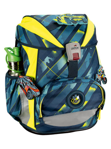 DerDieDas 6tlg. Schulranzen-Set "ErgoFlex Set" in Dunkelblau - (B)28 x (H)38 x (T)25 cm