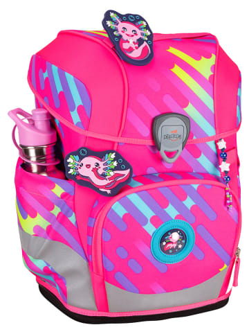 DerDieDas 6-częściowy zestaw szkolny "ErgoFlex Tiny NEON Set" - 30 x 38 x 23 cm