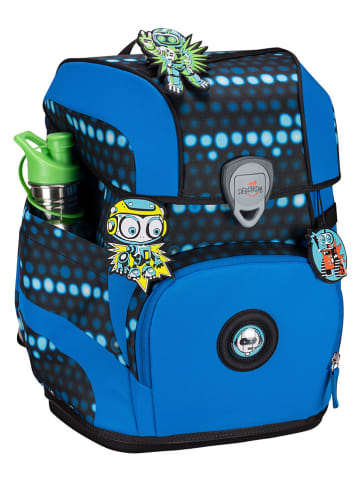 DerDieDas 6tlg. Schulranzen-Set "ErgoFlex Tiny Superflash Set" in Blau - (B)30 x (H)38 x (T)23 cm