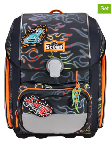 Scout 5-częściowy zestaw szkolny "Genius Set Safety Light - Flames"
