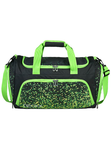neoxx Torba sportowa "Move" w kolorze zielono-czarnym - 43,5 x 26 cm