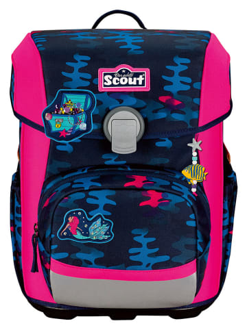 Scout 5tlg. Schulranzen-Set "Neo Set" in Dunkelblau - (B)30 x (H)38 x (T)27 cm