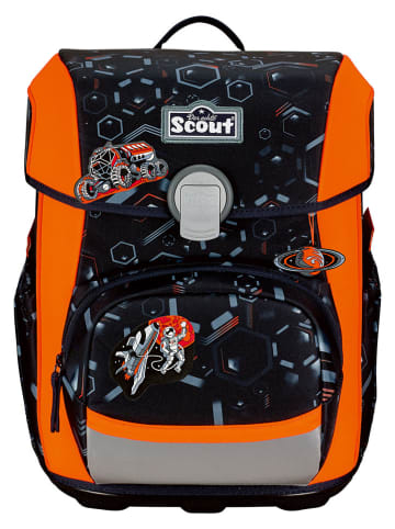 Scout 5tlg. Schulranzen-Set "Neo Set" in Schwarz - (B)30 x (H)38 x (T)27 cm