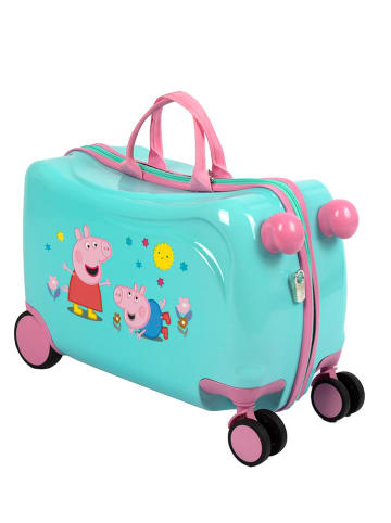 Peppa Pig Ride-On-Trolley "Peppa Pig" in Pink/ Türkis - (B)41,5 x (H)31 x (T)21 cm
