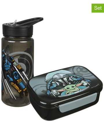 Star Wars 2tlg. Set: Brotzeitdose und Trinkflasche "Star Wars" in Schwarz