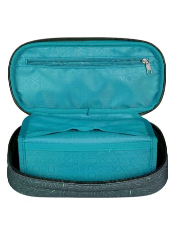 neoxx Piórnik "BOOM!" w kolorze granatowym - 22,5 x 10,5 x 5,5 cm