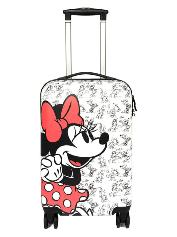 Disney Minnie Mouse Walizka "Myszka Minnie" w kolorze białym - 34 x 58 x 23 cm