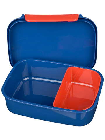 Spiderman 2tlg. Set: Brotzeitdose und Trinkflasche "Spider-Man" in Dunkelblau/ Rot