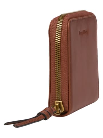 Marc O'Polo Leder-Geldbörse in Cognac - (B)13 x (H)10 x (T)2,5 cm