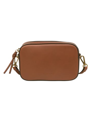 Marc O'Polo Leder-Umhängetasche in Hellbraun - (B)19 x (H)11,5 x (T)6 cm