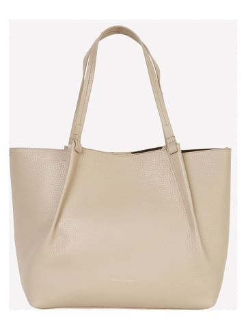 Marc O'Polo Leder-Shopper in Beige - (B)48 x (H)34 x (T)15 cm