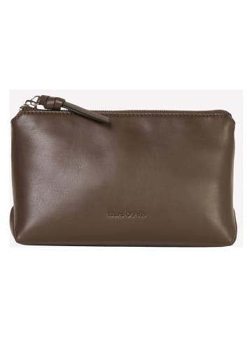 Marc O'Polo Leder-Clutch in Braun - (B)20 x (H)13 x (T)6 cm