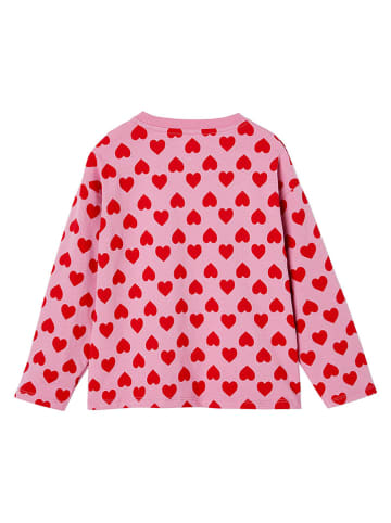 vertbaudet Longsleeve ''Ilona'' lichtroze/rood