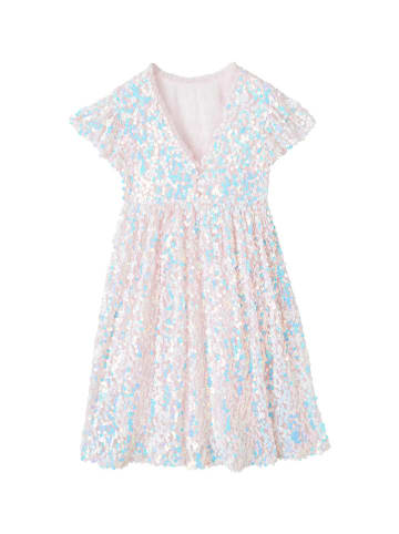 vertbaudet Kleid in Rosa/ Hellblau