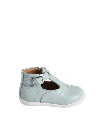 vertbaudet Leder-Lauflernschuhe in Hellblau
