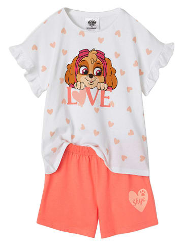 vertbaudet Pyjama in Weiß/ Rot