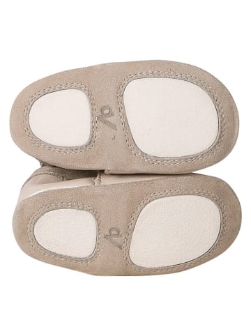 vertbaudet Leren loopleerschoenen beige