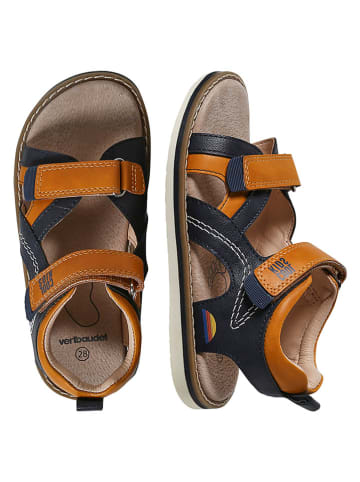 vertbaudet Sandalen lichtbruin/donkerblauw