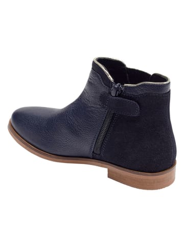vertbaudet Leder-Chelsea-Boots in Dunkelblau