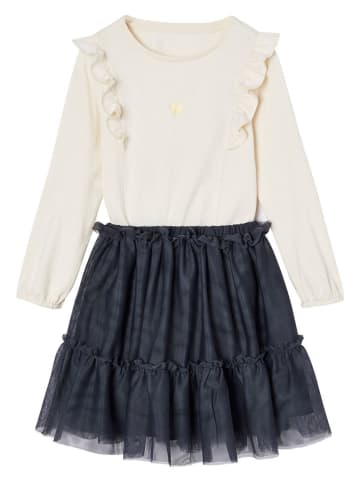 vertbaudet 2-delige outfit wit/zwart