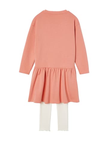 vertbaudet 2-delige outfit zalmroze/crème