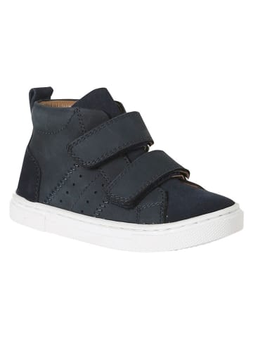 vertbaudet Skórzane sneakersy w kolorze granatowym