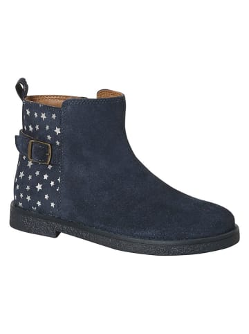 vertbaudet Leder-Boots in Dunkelblau