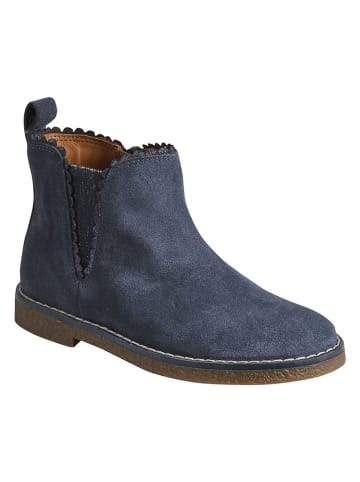 vertbaudet Leder-Chelsea-Boots in Blau
