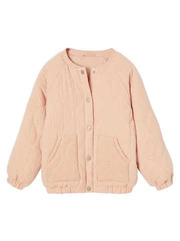 vertbaudet Kurtka w kolorze beżowo-jasnoróżowym