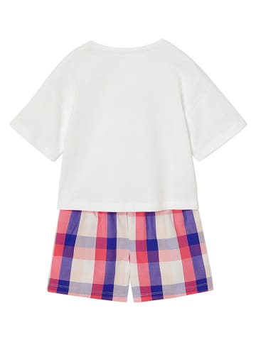 vertbaudet Pyjama in Weiß/ Rot/ Blau