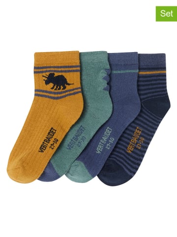 vertbaudet 4-delige set: sokken geel/blauw/groen