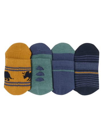 vertbaudet 4er-Set: Socken in Gelb/ Blau/ Grün