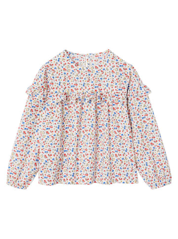 vertbaudet Bluse in Weiß/ Bunt