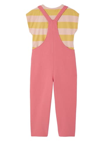 vertbaudet 2-delige outfit roze/geel