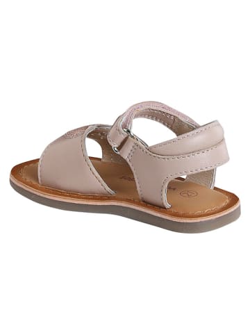 vertbaudet Leren sandalen lichtroze