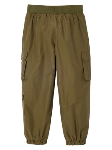 vertbaudet Bojówki w kolorze khaki