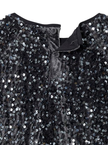 vertbaudet Bluse in Schwarz/ Silber