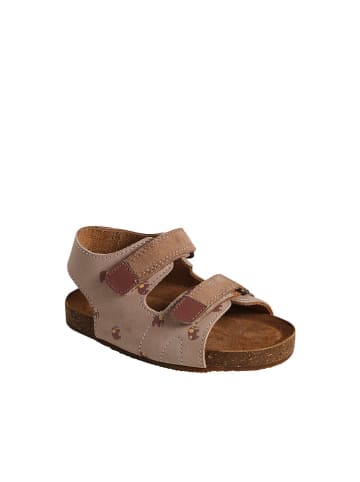 vertbaudet Leren sandalen beige